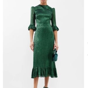 THE VAMPIRE’S WIFE FALCONETTI DRESS IN EMERALD GREEN, US SIZE 4 OR SIZE 6